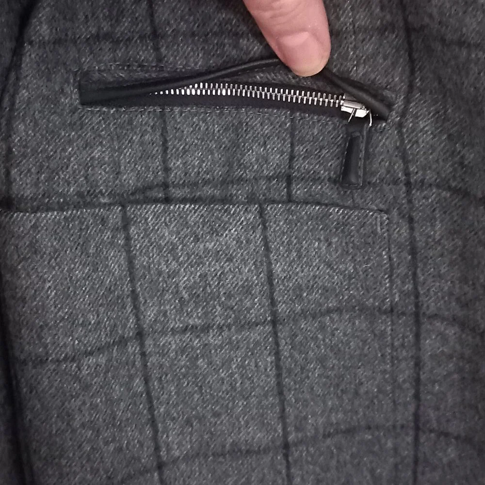 ERMENEGILDO ZEGNA thin wool grey windowpane check suit jacket blazer - Picture 11 of 16